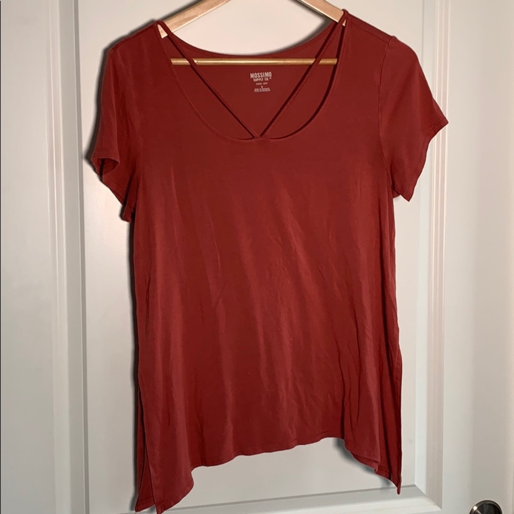 Soft Muted Red/Pink top